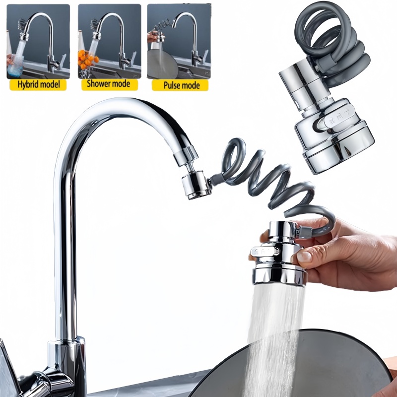 New 3 Modes Sink Faucet Extens - مراجعة Kitchen Gadgets Must Have وسعره