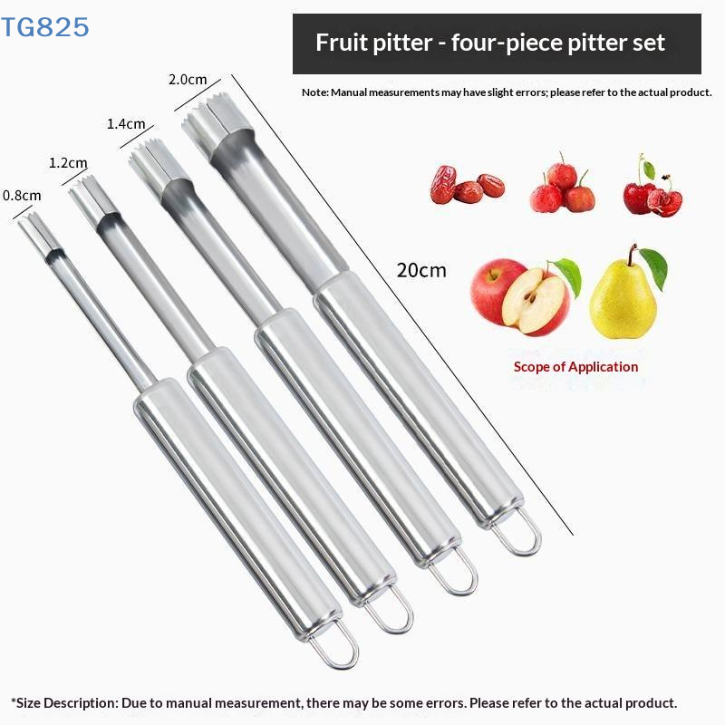 【N】4pcs Fruit Core Remover Cut - مراجعة Kitchen Home Gadgets وسعره