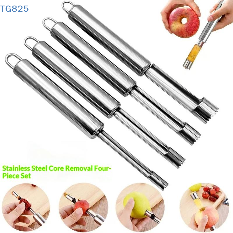 【N】4pcs Fruit Core Remover Cut - مراجعة Kitchen Home Gadgets وسعره