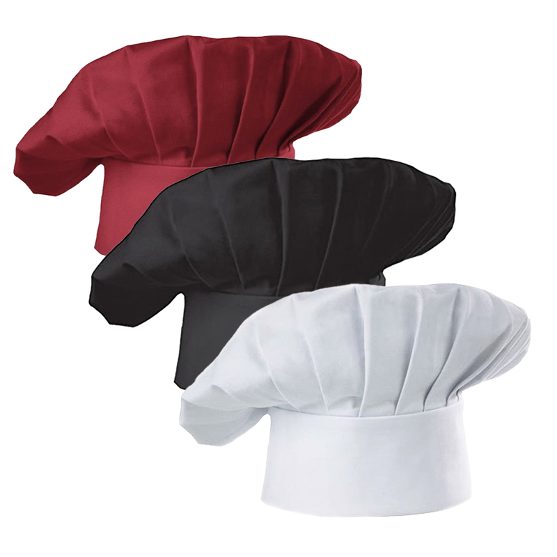 3pcs High22cm Cook Hat White C - مراجعة Kitchen Gadgets Sale وسعره