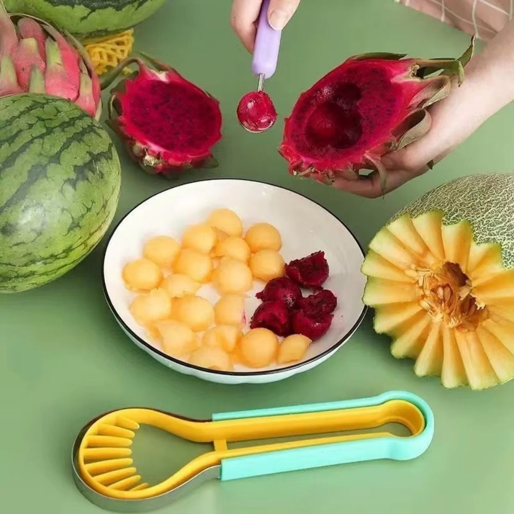 3 in 1 Melon Scoops Double-Hea - مراجعة Kitchen Gadgets Set وسعره