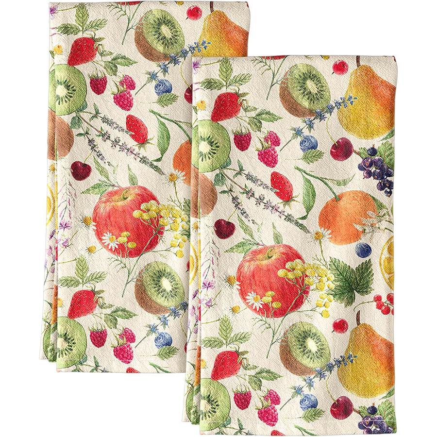 2Pcs, Fruit Party Kitchen Towe - مراجعة Kitchen Gadgets You Must Have وسعره