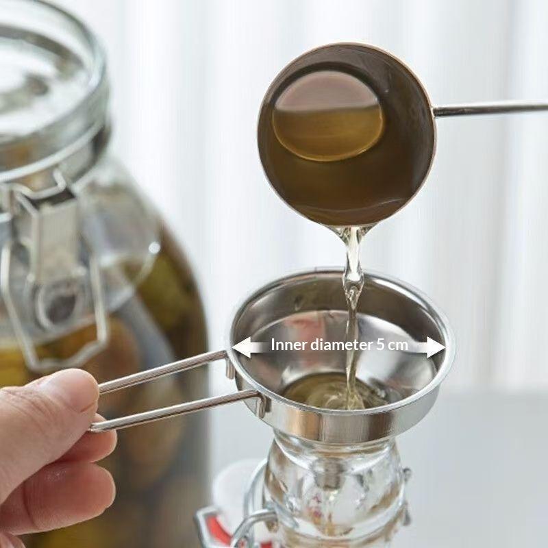 New Stainless Steel Funnel Wit - مراجعة Kitchen Gadgets New وسعره