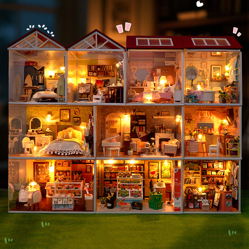 DIY Wooden Dollhouse Mini Bedr - مراجعة Kitchen Gadgets Kids وسعره