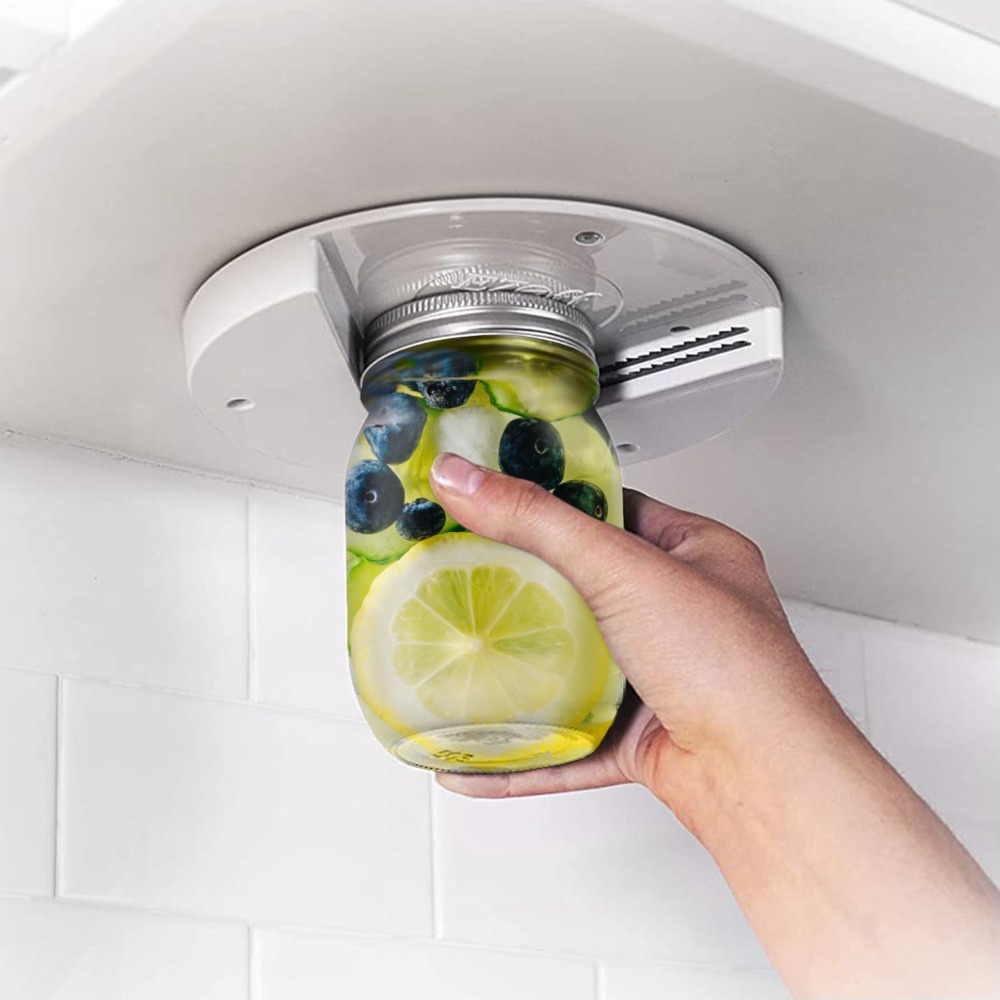 1pc Under Cabinet Jar Openers  - مراجعة Kitchen Gadgets Cabinet وسعره