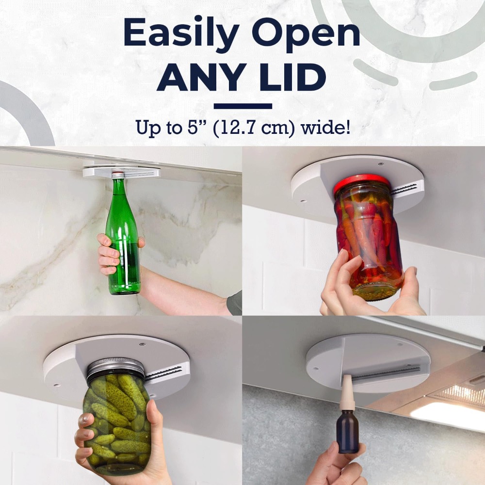 1pc Under Cabinet Jar Openers  - مراجعة Kitchen Gadgets Cabinet وسعره