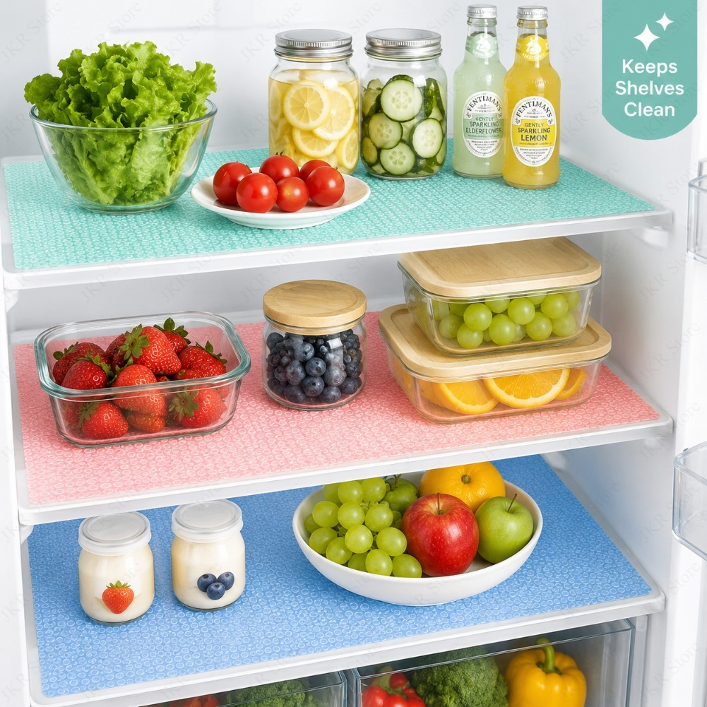 4/8Pcs Refrigerator Liners May - مراجعة Kitchen Gadgets Modern وسعره
